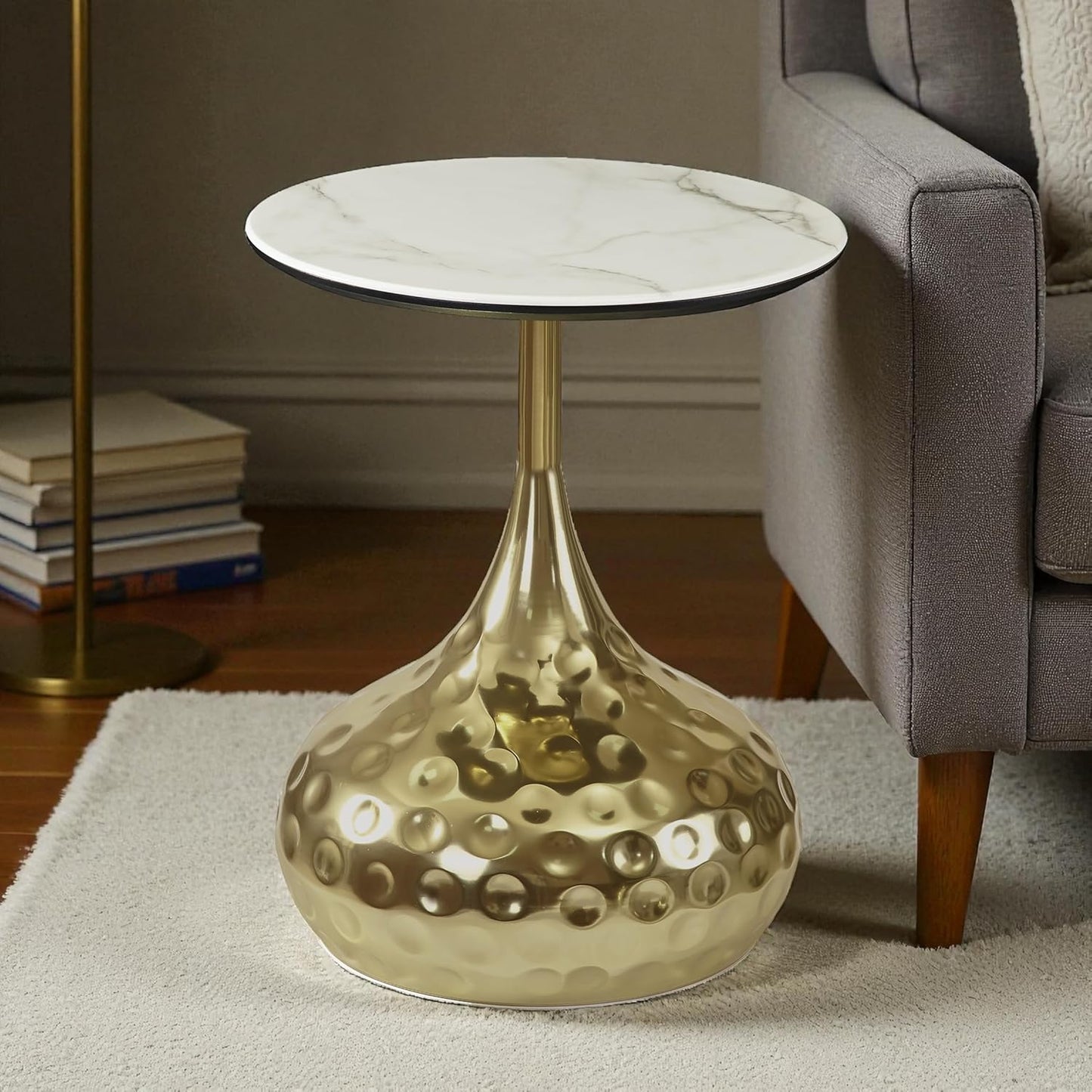 Hammered Side Table