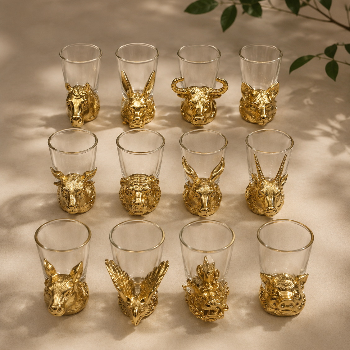 Zodiac Shot Glasses Set of 12