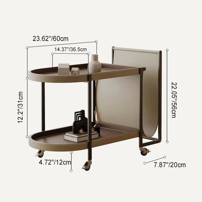 SADDLE LEATHER TROLLEY