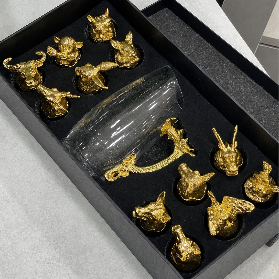 Zodiac Shot glasses with Pitcher