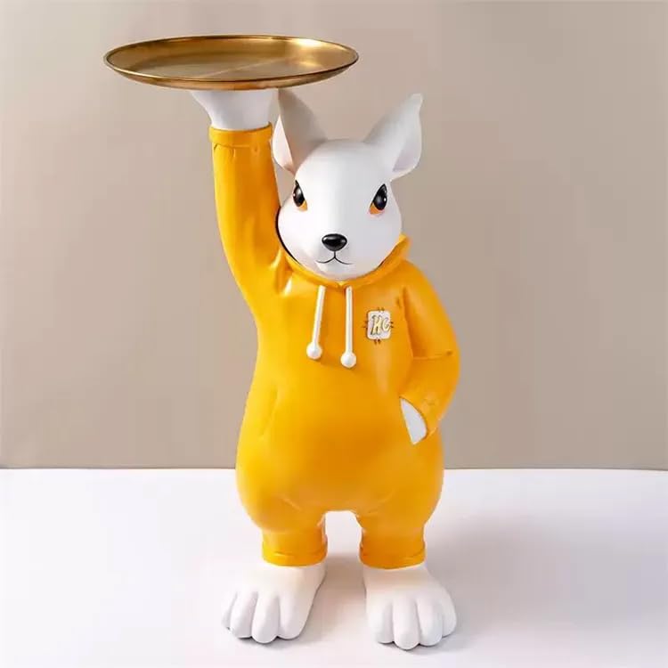 Serving Cute Rabbit with Plate