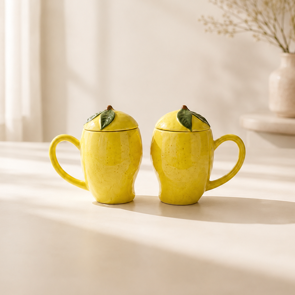 Mango Shaped Cofee Mug (Set of 2)