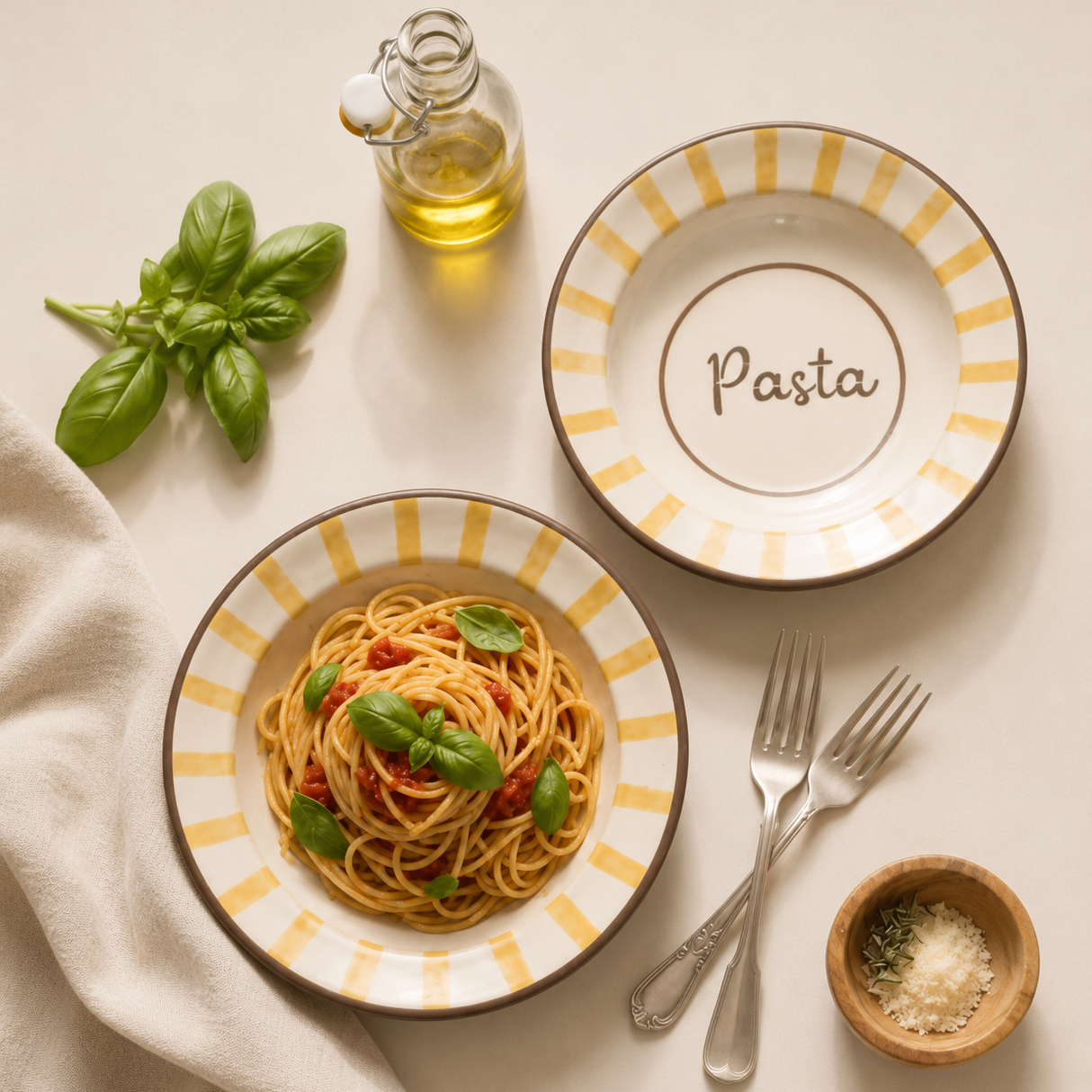 Pasta Plated Set of 2