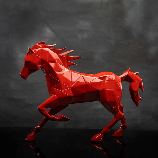 Origami Horse sculpture