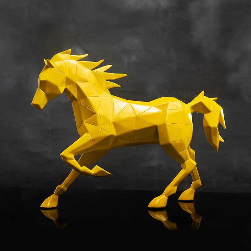 Origami Horse sculpture