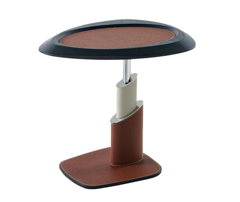 Saddle Leather Side Table