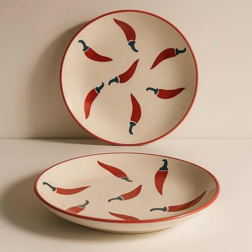 Chilli Plates Set of 2