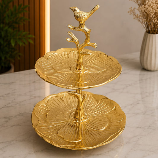 2 Tier Handcrafted Platter