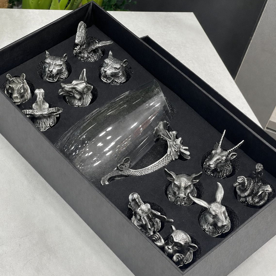 Zodiac Shot glasses with Pitcher