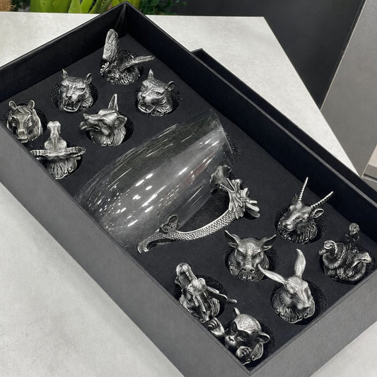 Zodiac Shot glasses with Pitcher